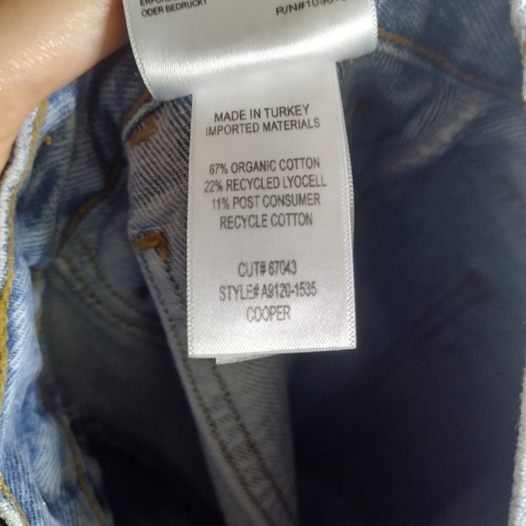 Agolde Cooper Cargo Jeans In Light Wash Sz 26 - Picture 9 of 12